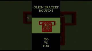 Minecraft Maze Mayhem  Pig vs Fox  Green Bracket Round 3 [upl. by Ephram]