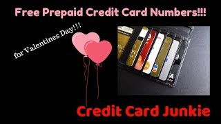 FREE PREPAID CREDIT CARD FOR VALENTINES DAY  CREDIT CARD JUNKIE [upl. by Akehsal]