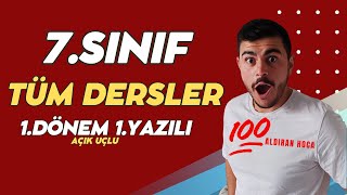 7 Sınıf Tüm Dersler 1 Dönem 1 Yazılı ❗99 Çıkabilir 2024 [upl. by Enneite]