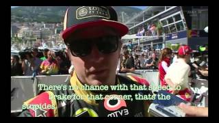 Kimi Räikkönen Monaco 2013 post race interview about Perezs stupidity [upl. by Yolane]