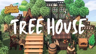 How To Build a TREE HOUSE in Animal Crossing New Horizons [upl. by Donnelly]