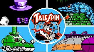 TaleSpin  ALL BOSSES No Damage  Nintendo Entertainment System NES [upl. by Sivert258]