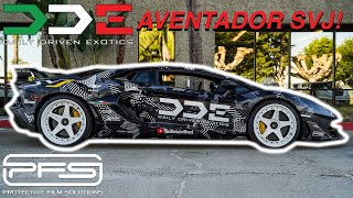 THE DDE LAMBORGHINI AVENTADOR SVJ  SCV12 WRAP  PROTECTIVE FILM SOLUTIONS [upl. by Faina]