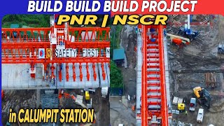 PNR  NSCR CALUMPIT STATION PROJECT Build build build Project August 11 2022 Latest Update [upl. by Yrtneg]