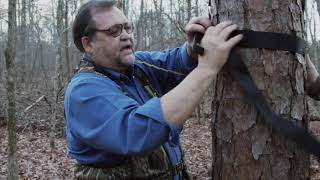 How To Connect Your Hunter Safety System Harness To The Tree Using The Standard Tree Strap [upl. by Aserehc246]