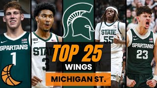 Top 25 Wing Groups In College Basketball Michigan State Spartans [upl. by Leff555]