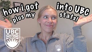 HOW I GOT INTO UBC  MY STUDENT STATS  maddy a [upl. by Hnahc]