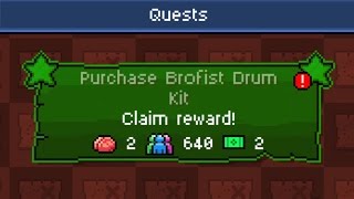 Where is the Brofist Drum Kit in PewDiePie Tuber Simulator Quest Tutorial [upl. by Ranique390]