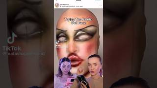 😱КОЛГОТКИ НА ГОЛОВУ🆘НОВЫЙ ТРЕНД❓бьютилайфхак макияж dollface хэллоуин halloween [upl. by Burkle]