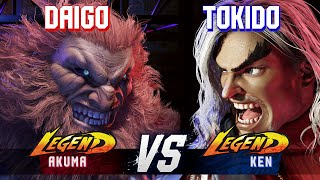 SF6 ▰ DAIGO Akuma vs TOKIDO Ken ▰ High Level Gameplay [upl. by Lleznol]