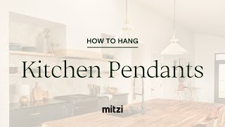 How to Install Pendants in a Kitchen [upl. by Zubkoff]