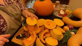 Preparing a PA Dutch Crookneck Squash [upl. by Hedve820]