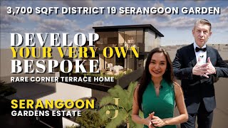 Rare cornerterrace home in Hythe Road Serangoon Gardens  Build Your Own  Singapore Property [upl. by Artiek]