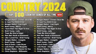 Country Songs 2024  Morgan Wallen Luke Combs Luke Bryan Chris Stapleton Brett Young Kane Brown [upl. by Rialc65]