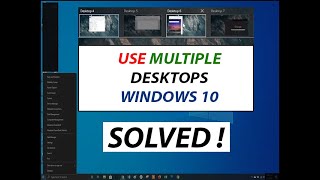 How to use Multiple Desktops on Windows 10  SOLVED [upl. by Ahsaelat365]