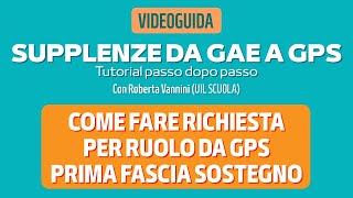 Ruolo da GPS I fascia sostegno video tutorial passo dopo passo INTEGRALE [upl. by Nyrrek]