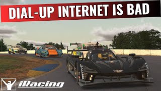 iRacing  Guy With Crap Internet Ruins Race  IMSA  Road Atlanta [upl. by Aneled]