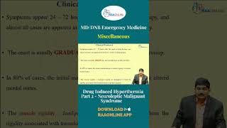 Drug induced Hyperthermia Part  2 Neuroleptic Malignant syndrome emergencymedicine shorts [upl. by Enyalb]