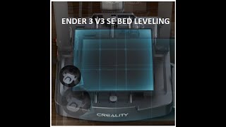 BED LEVELING3dprinter creality3d ender3v3se [upl. by Glarum]