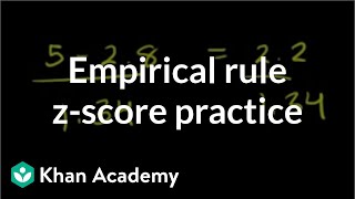 ck12org More empirical rule and zscore practice  Probability and Statistics  Khan Academy [upl. by Boiney]