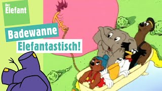 Petzi und der Ausflug in der fliegenden Badewanne amp Verschiebebild Badewanne  Der Elefant  WDR [upl. by Cob]