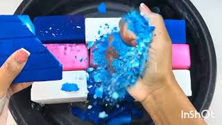 Blue Pink and plain white gymchalk crush  sleepaid  ASMR  asmr edits  IndiaTheASMRChef [upl. by Mayce]