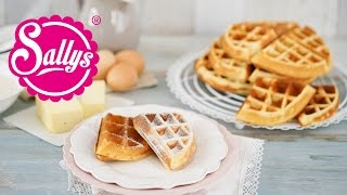 Waffeln mit Buttermilch  Sallys Basics  Grundrezept  Sallys Welt [upl. by Oakleil36]