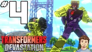 Transformers Devastation Walkthrough  PART 4  Fighting the Constructicons [upl. by Aw]