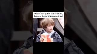 McDonald’s pulled this ad off TV because Burger King complained [upl. by Heshum]