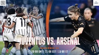 Juventus vs Arsenal  UEFA Womens Champions League 202223 Matchday 3 Full Match [upl. by Reffotsirhc858]