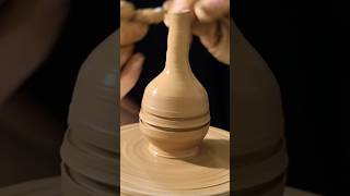 Make a miniature vase pottery diy asmr clay shapeshifting art love shorts handmade satisfy [upl. by Pierrette312]