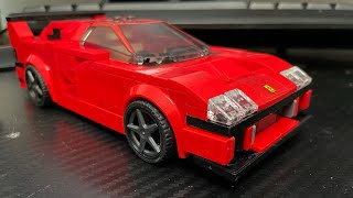 Lego Ferrari F40 Speed Build [upl. by Burta]