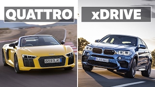 The Differences Between Audi Quattro and BMW xDrive [upl. by Tapes839]