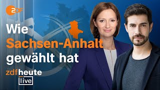 Wahl in SachsenAnhalt  ZDFheute live [upl. by Meagher]