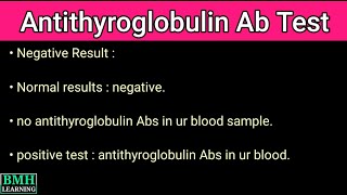 Anti Thyroglobulin Antibody Test  Thyroglobulin Test [upl. by Davin959]