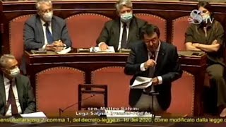 Coronavirus Salvini «Non vorrei che facesse più morti la fame che il virus» [upl. by Lumbye]