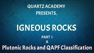 QAPF classification of Plutonic rock  Igneous Petrology in hindi [upl. by Jasmina]