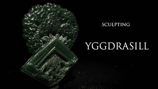 Sculpting Yggdrasill  Wax Carving Jewelry Making [upl. by Asseniv]