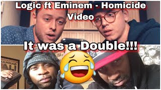 THAT WAS A MEAN DOUBLE   LOGIC FT EMINEM x HOMICIDE OFFICIAL VIDEO  REACTION  PLANET BREAKDOWN [upl. by Bertero715]