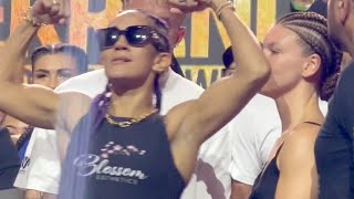 Amanda Serrano Vs Nina Meinke • FULL WEIGHIN Final FACE OFF amp Final Words [upl. by Luciano]