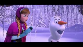 Frozen 2013 Anna and Kristoff Meet Olaf Movie Clips In Hindi Full HD [upl. by Ree358]