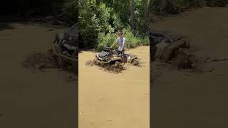 CANAM OUTLANDER 850 XMR IN A MUD HOLE [upl. by Hanni837]