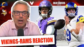 VikingsRams Reaction Matthew Stafford outduels Sam Darnold trade Cooper Kupp  Colin Cowherd NFL [upl. by Acissehc]