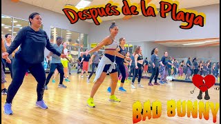 Después de la Playa  Bad Bunny Merengue Zumba Fitness [upl. by Adirf463]