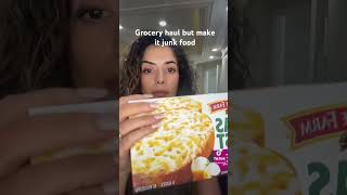 Grocery haul but make it junk food mukbang food foodie asmr junkfood [upl. by Georgiana550]