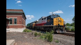 CSXT 1852 quotWMquot In Charge Of M301  Bound Brook 81124 [upl. by Dollar]