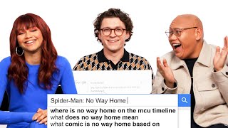 Tom Holland Zendaya amp Jacob Batalon Answer MORE of the Webs Most Searched Questions  WIRED [upl. by Ahsienek]