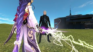 Vergil vs Raiden Shogun Devil May Cry vs Genshin Impact [upl. by Emmalee661]