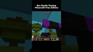 Minecraft speedrun in Free edition shorts minecraft games [upl. by Anadroj]