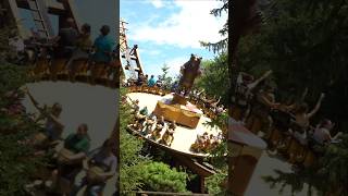 A bear themed DiskO Coaster nigloland rollercoaster themepark amusementpark zamperla [upl. by Dola811]